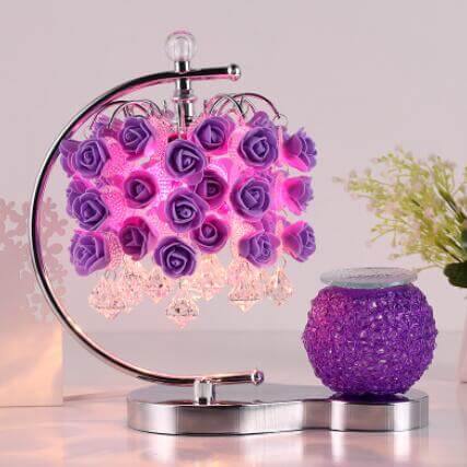 Rose Table Lamp with Aromatherapy Cup - Image 3