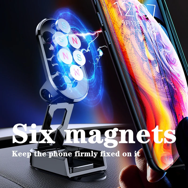 Rotatable Magnetic Dashboard Car Phone Holder - Image 4