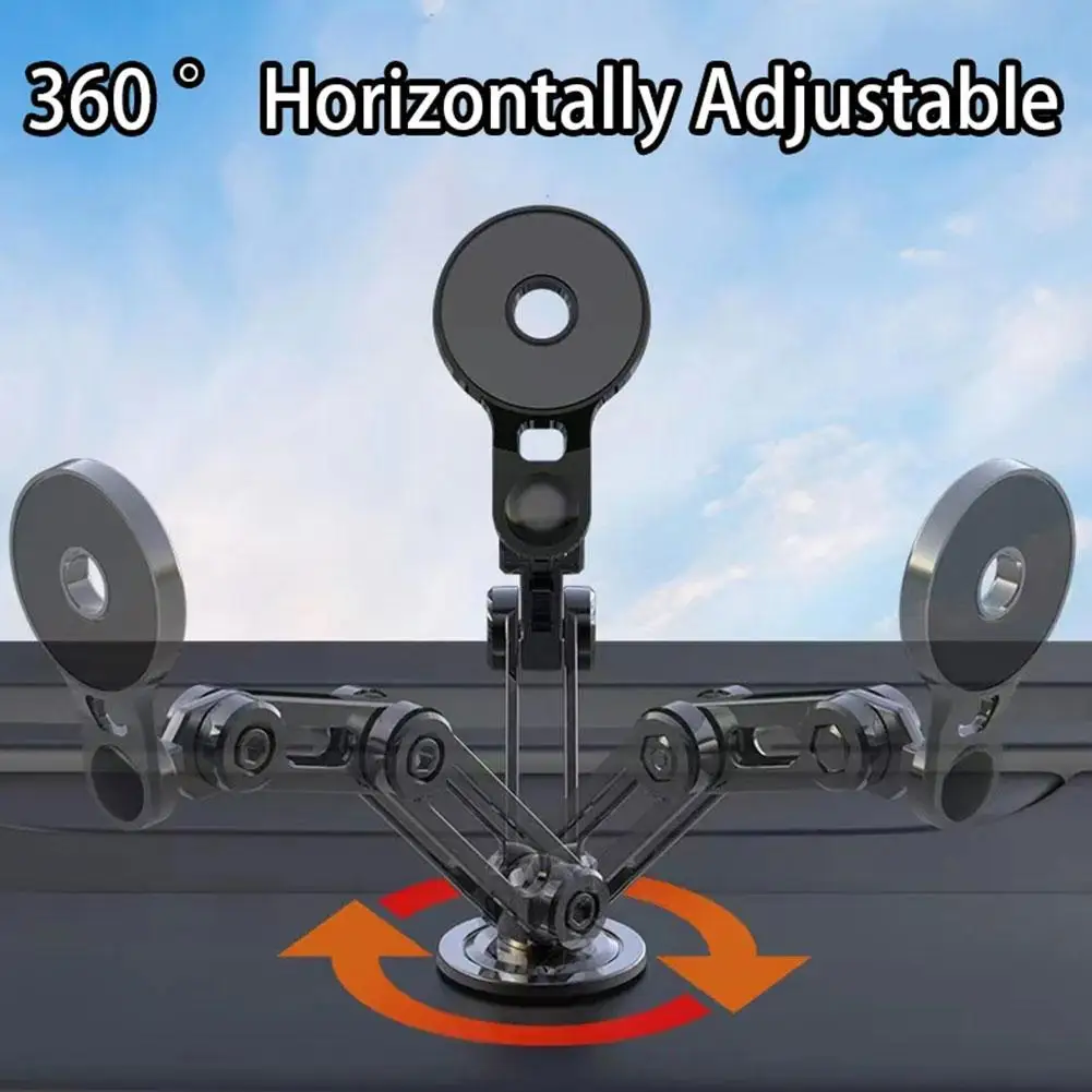 Rotatable Magnetic Suction Mechanical Arm Car Phone Holder - Image 2