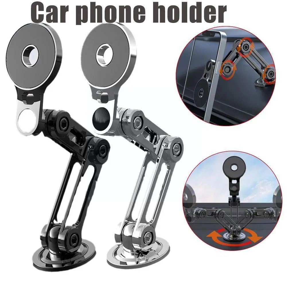 Rotatable Magnetic Suction Mechanical Arm Car Phone Holder - Image 4