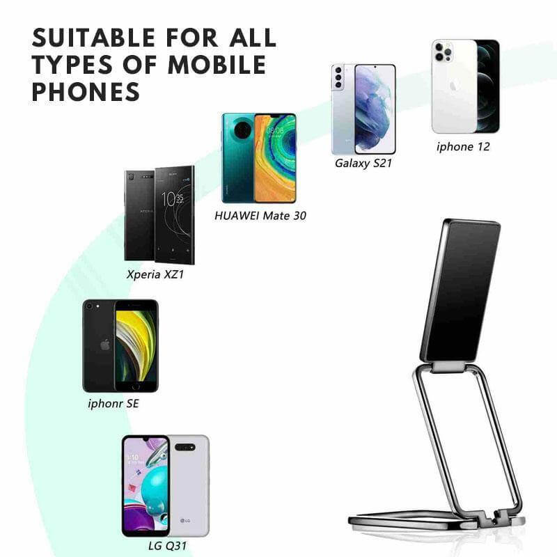 Rotatable Metal Self-Stick Phone Holder - Image 6