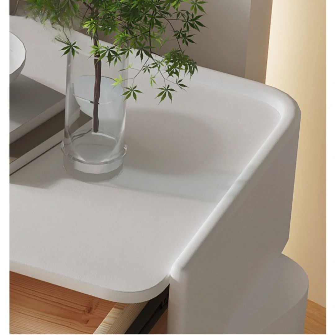 Rotatable Modern Wood Dreamy Night Bedside Table - Image 5