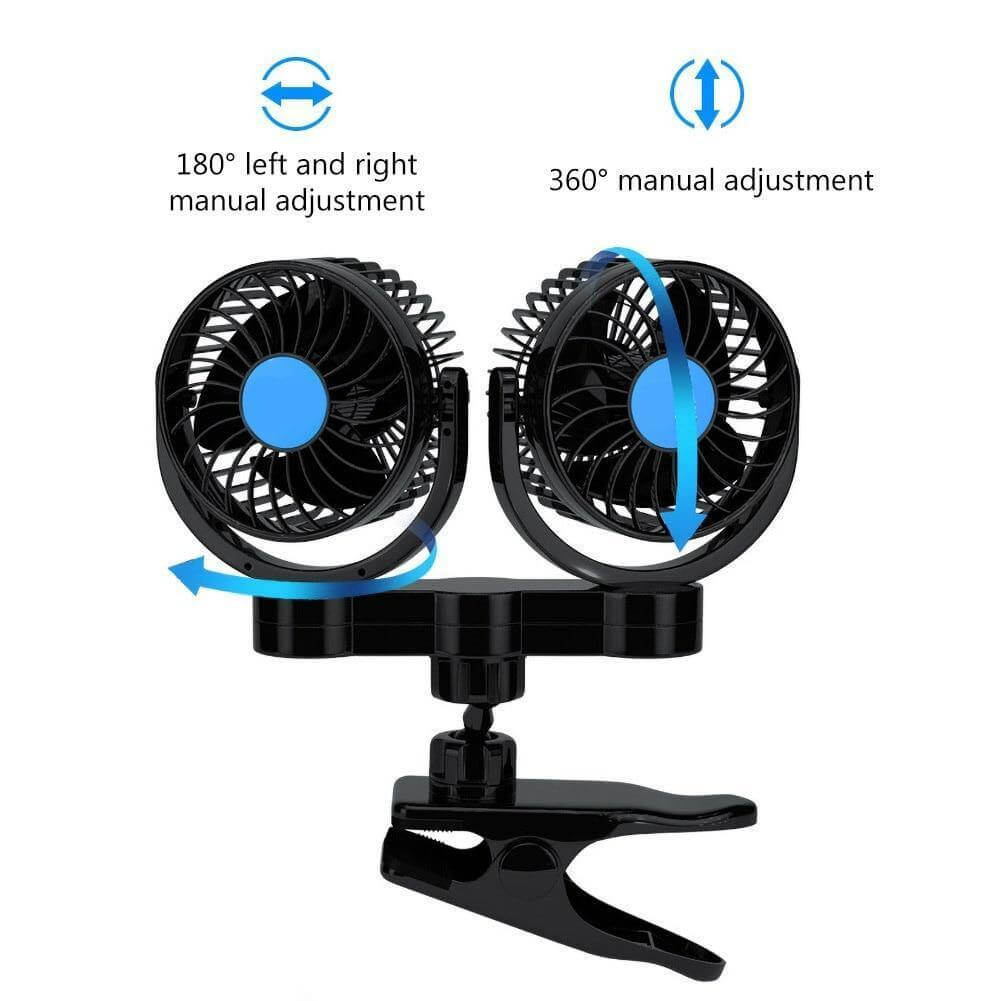 Rotatable Portable Air Cooling Car Fan - Image 6