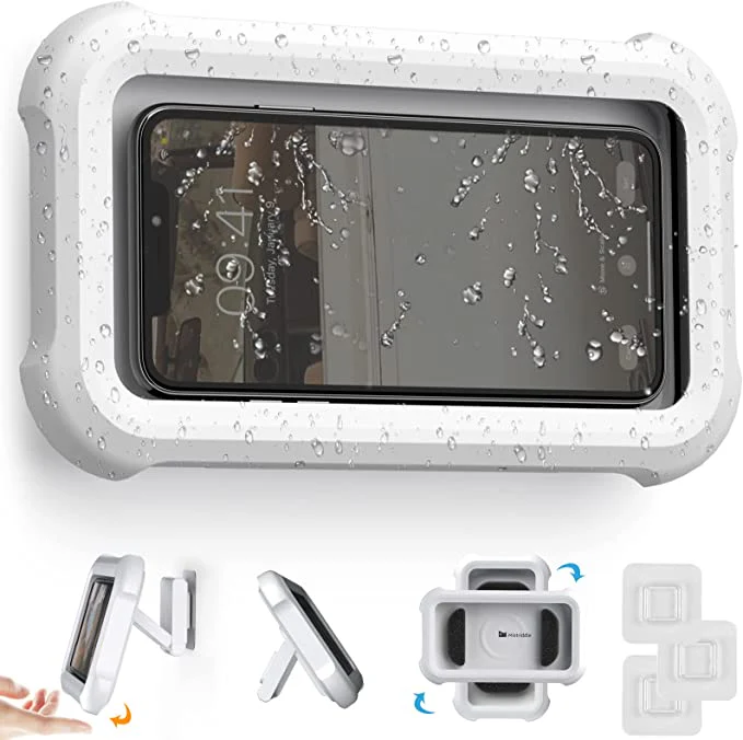 Rotatable Waterproof Shower Buddy Phone Holder - Image 4
