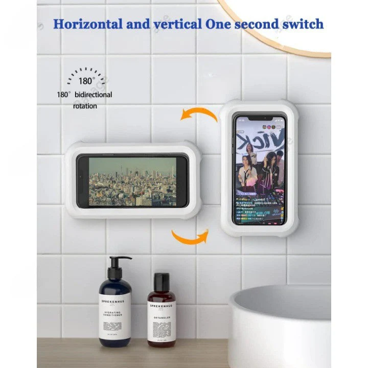 Rotatable Waterproof Shower Buddy Phone Holder - Image 6