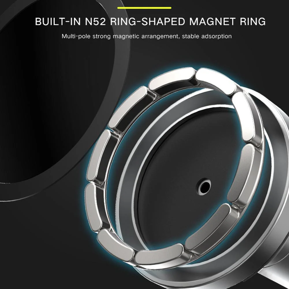 Rotating Car Wireless Charger Magnetic Phone Holder - Image 3