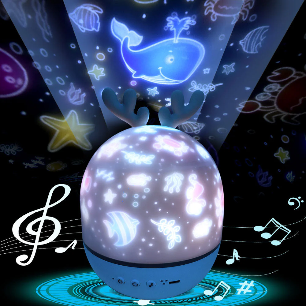 Rotating Deer Music Star Projector Night Lamp - Image 3