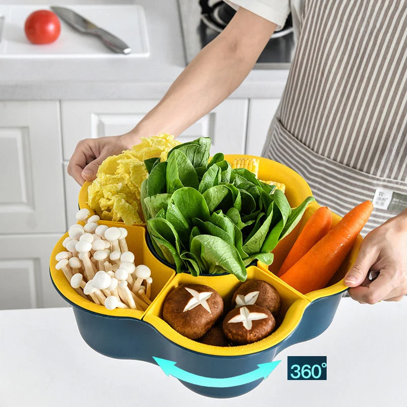 Rotating Drain Basket Snack Tray - Image 2