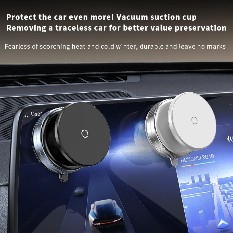 Rotating Magnetic Super Strong Vacuum Car Phone Holder - Image 5