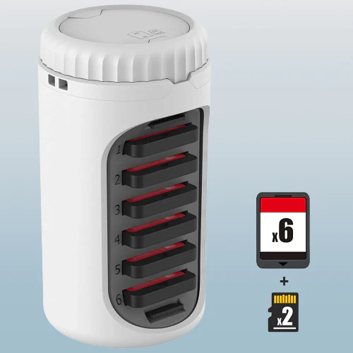 Rotating Memory Card Holder Organizer