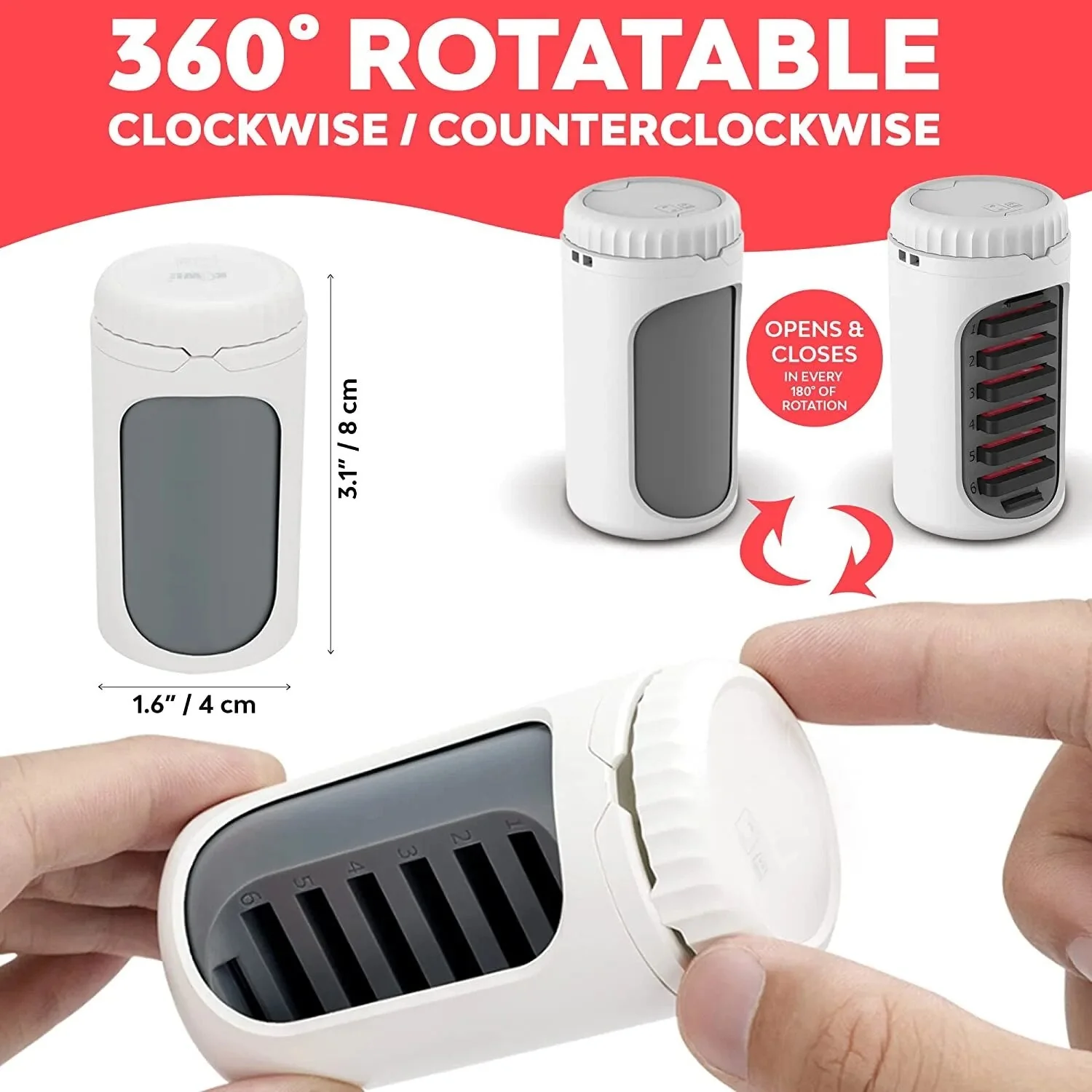 Rotating Memory Card Holder Organizer - Image 2