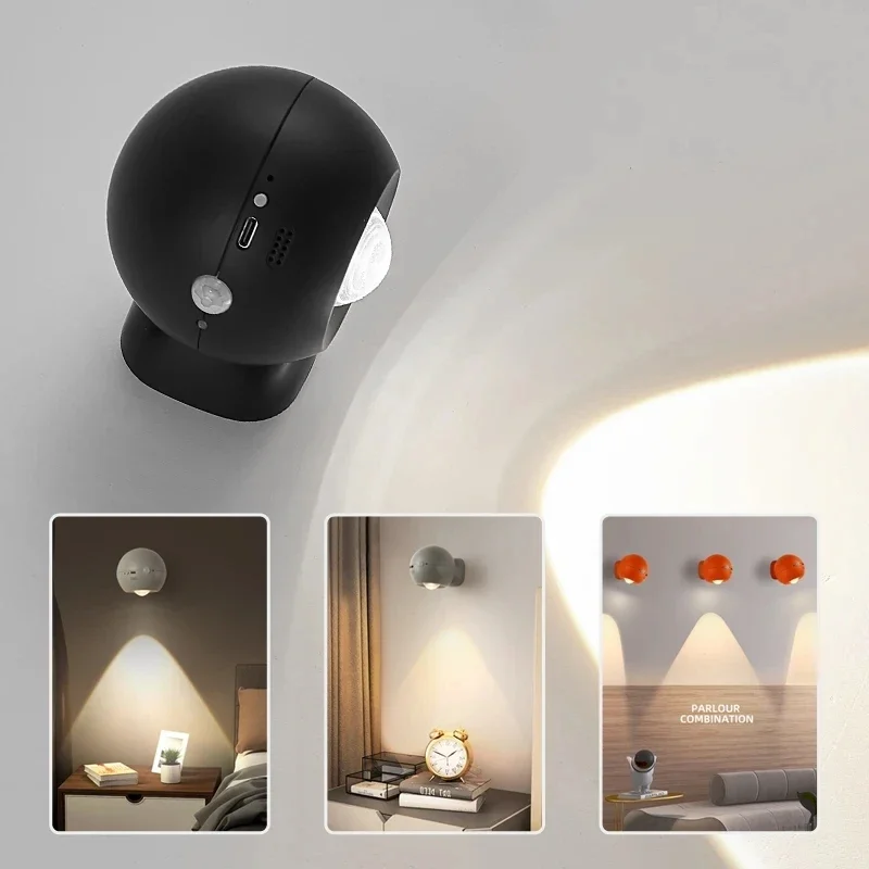 Rotating Mini Magnetic Rechargeable Wall Lamp - Image 2
