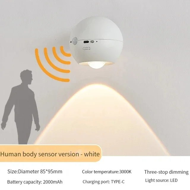 Rotating Mini Magnetic Rechargeable Wall Lamp - Image 8