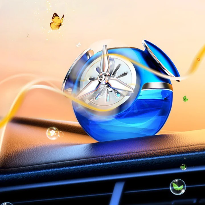 Rotating Perfume Solar Aromatherapy Car Air Freshener - Image 3