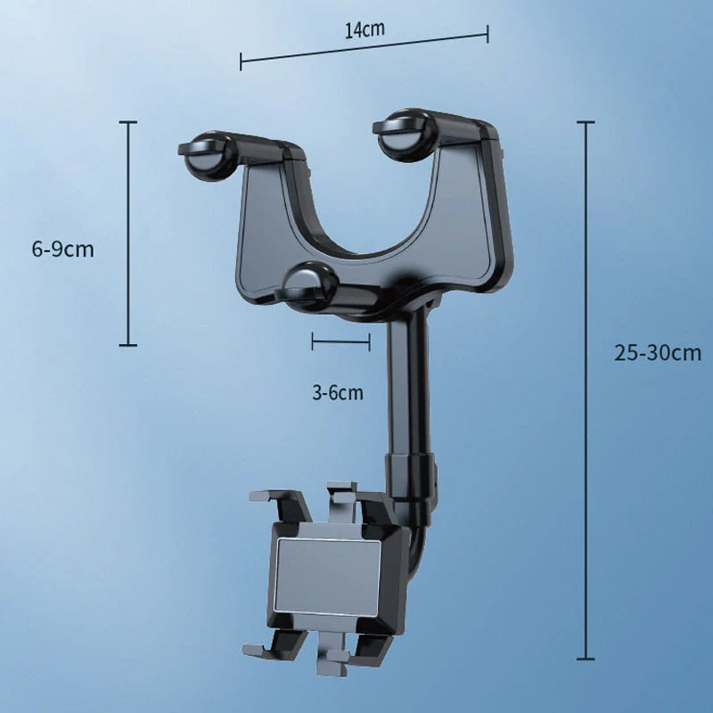 Rotating Rearview Mirror Phone Holder - Image 5