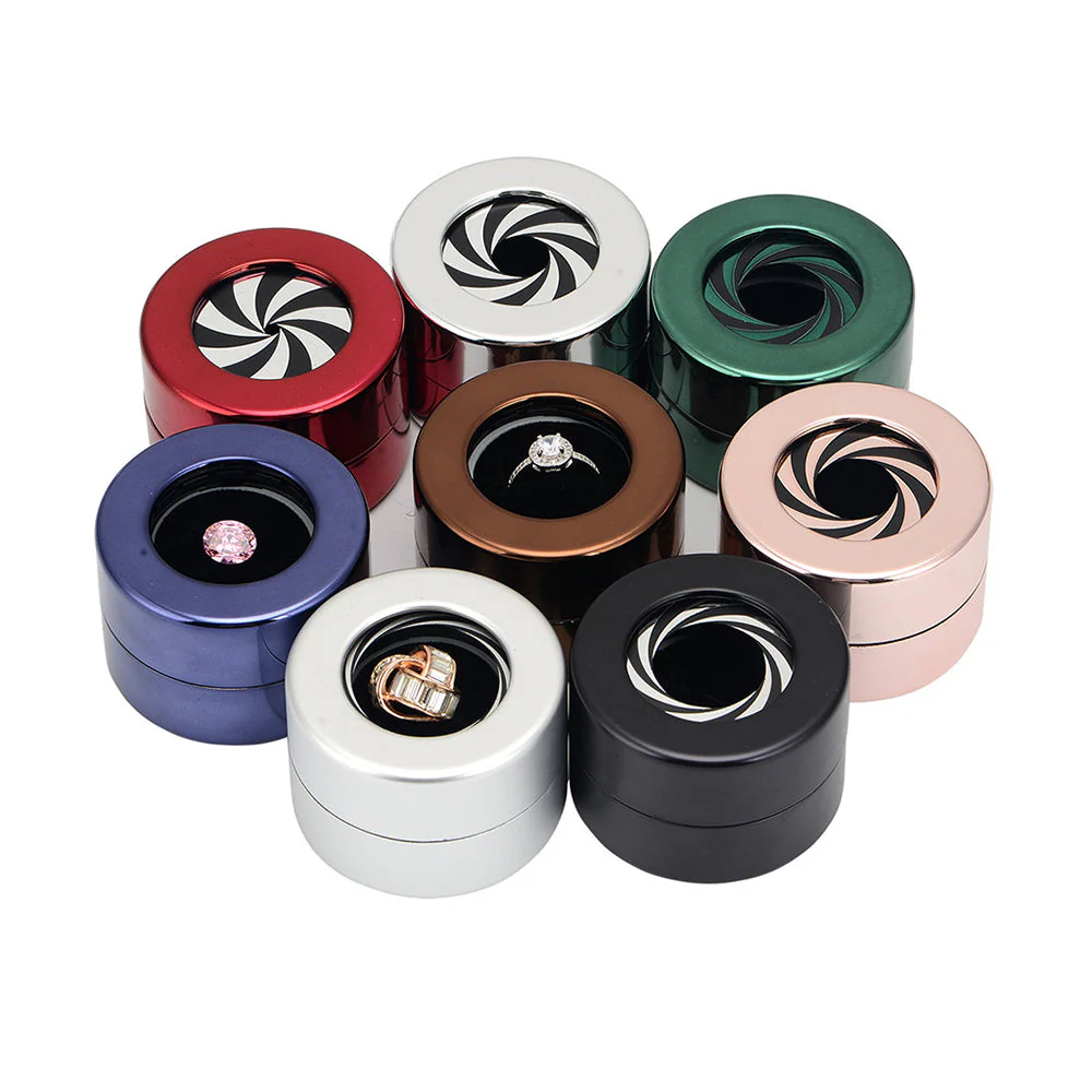Rotating Round Ring Jewelry Gift Box - Image 3
