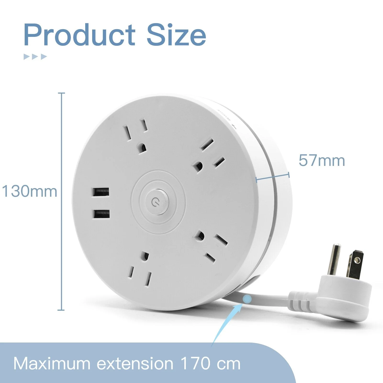 Round Total Connect Cable Power Extension Cord - Image 6