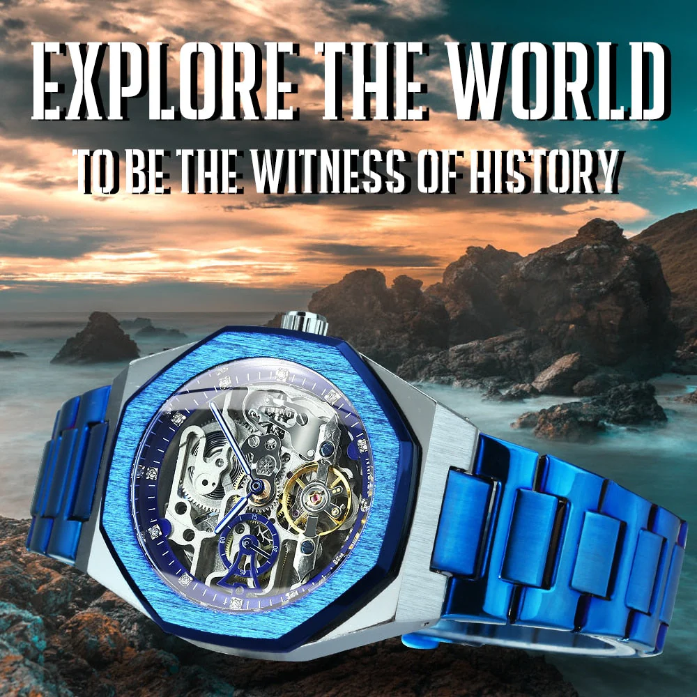 Royale Skeleton Mechanical Men Watch - Image 5