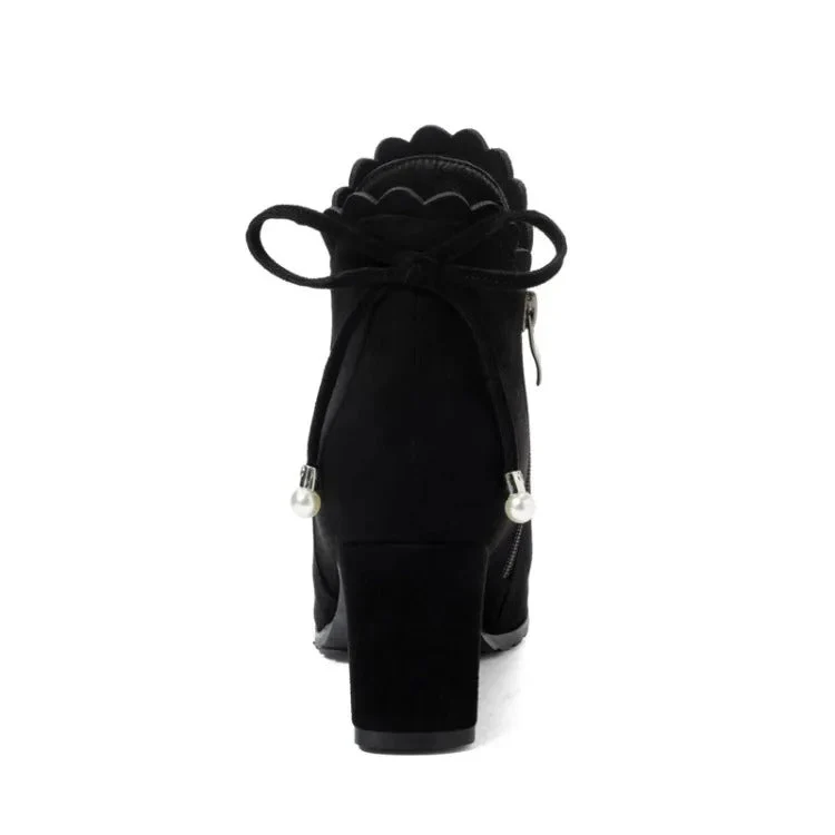 Ruffles Ankle Fall Women Boots - Image 6