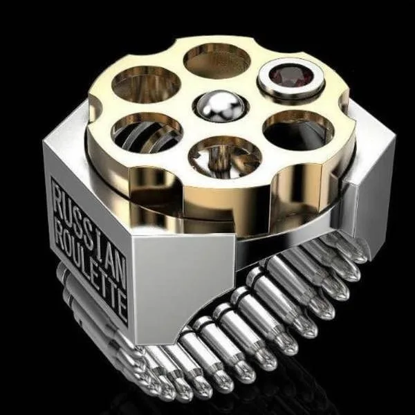 Russian Roulette Bullet-Shaped Self-Defense Ring - Image 3