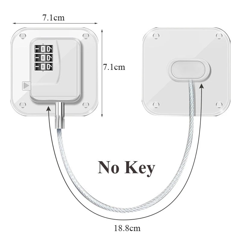 Safe Baby Secure Door Cabinet Lock - Image 13