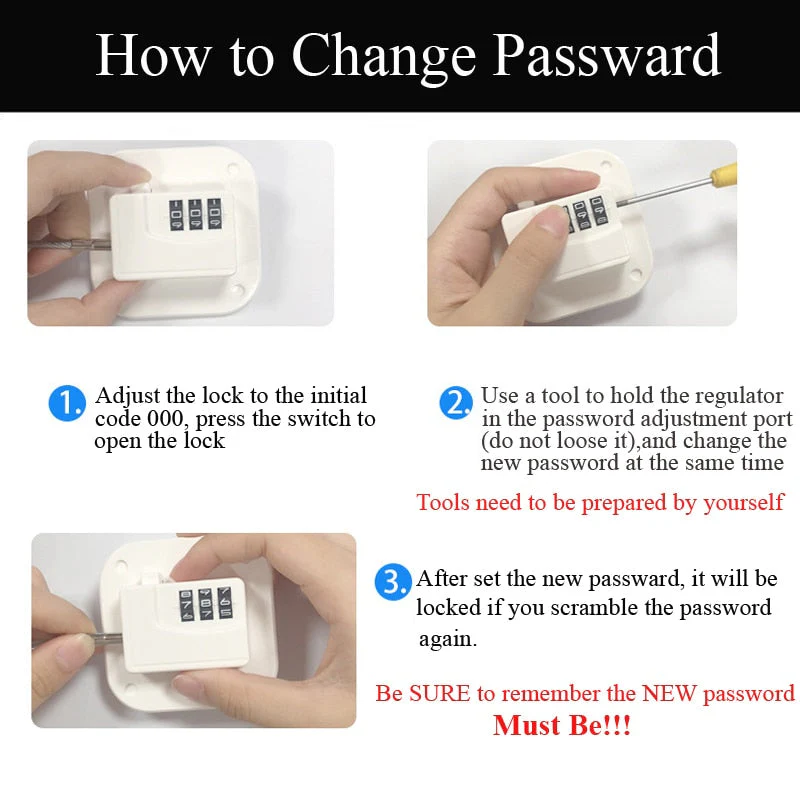 Safe Baby Secure Door Cabinet Lock - Image 6