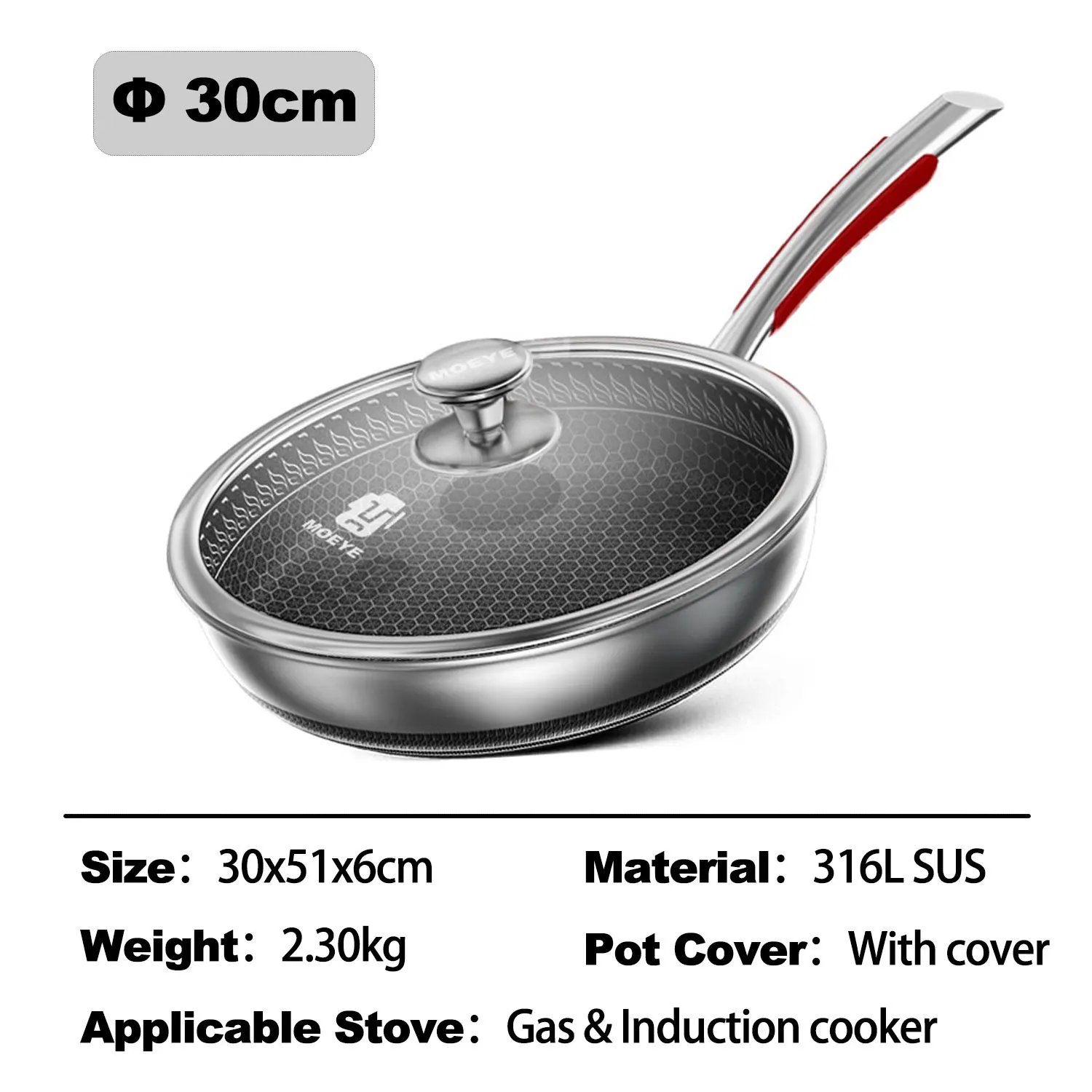 Safe Cook Nonstick Antibacterial Stainless Steel Pan - Image 9