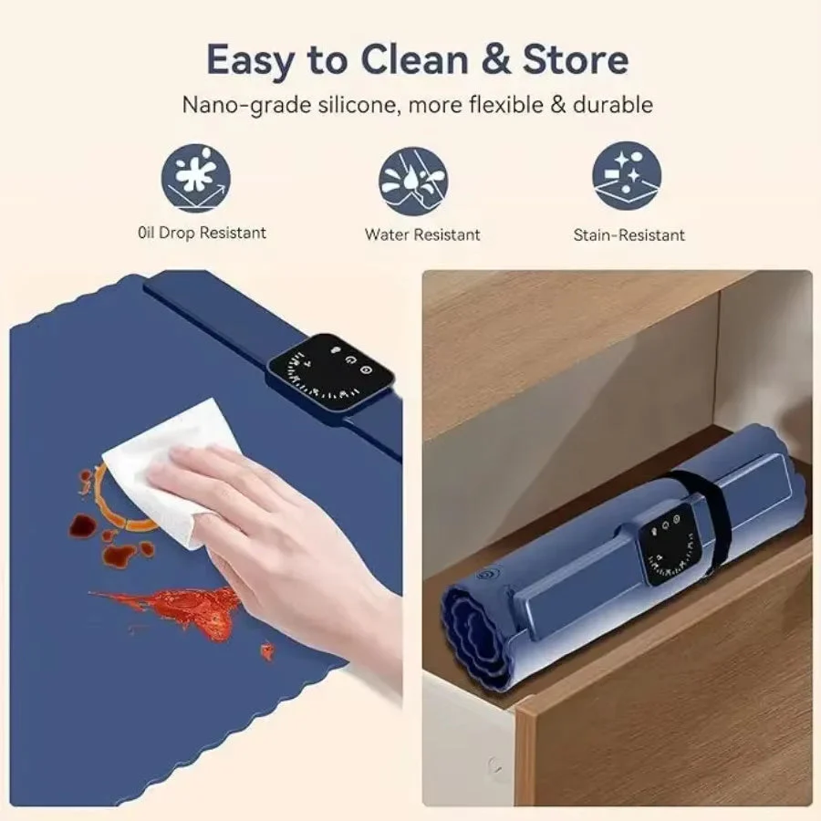 Safe Heat Roll-Up Electric Food Warmer Mat - Image 4