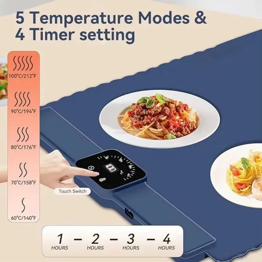 Safe Heat Roll-Up Electric Food Warmer Mat - Image 6