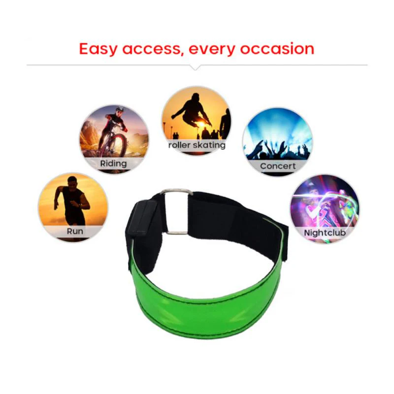 Safety Night Running Wrist Band LED Light - Image 3