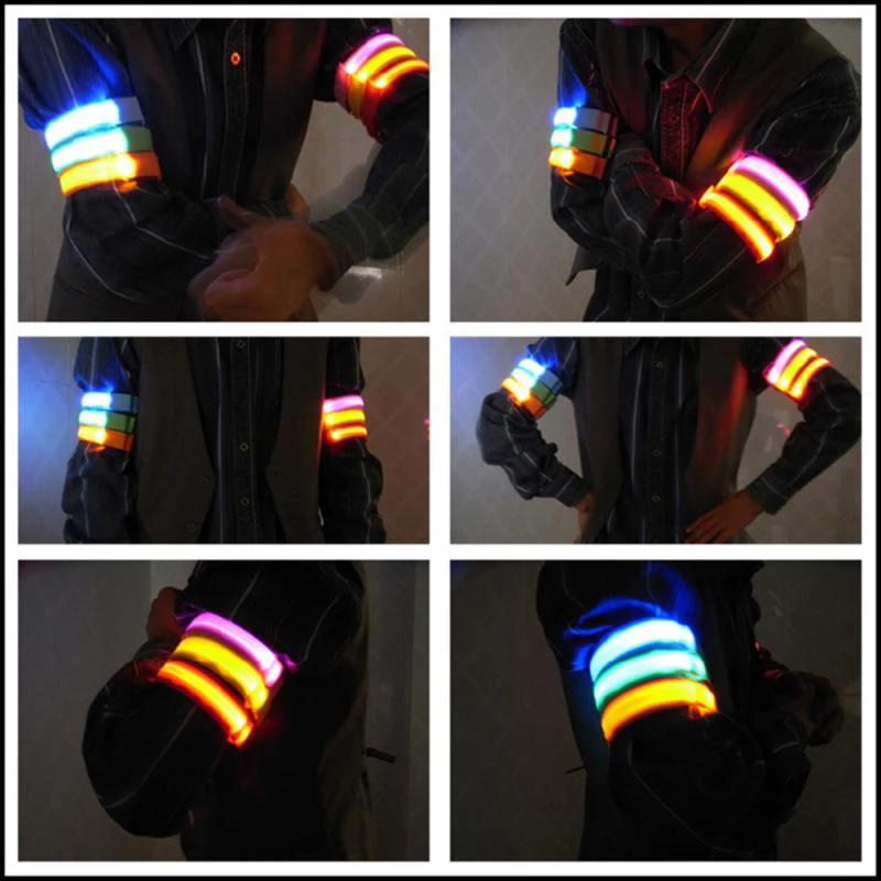 Safety Night Running Wrist Band LED Light - Image 5