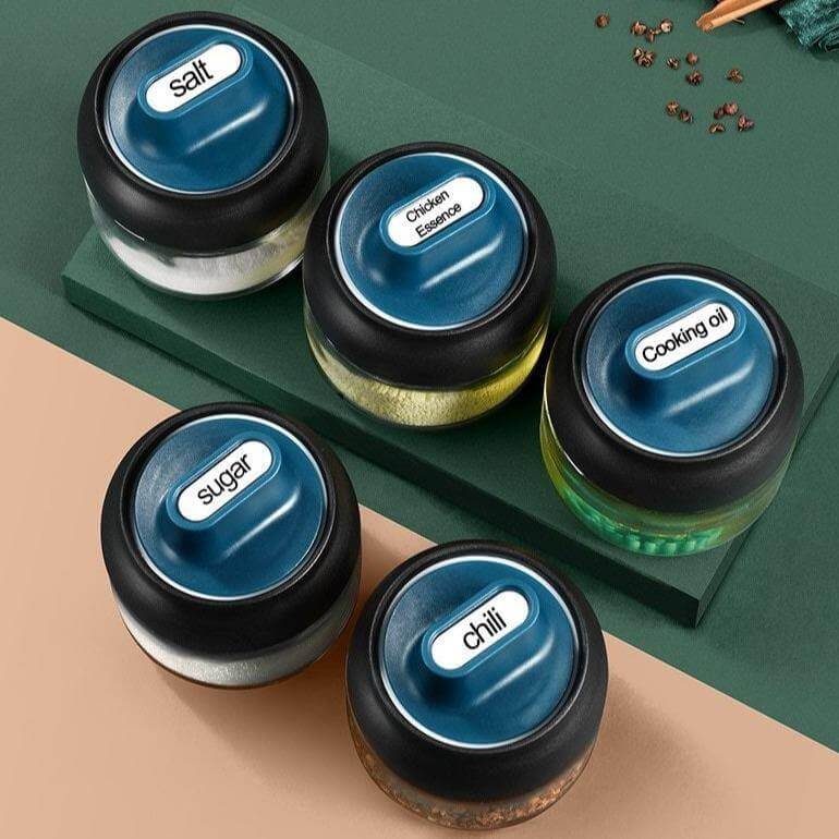 Salt and Pepper Seasoning Organizer Spice Jars - Image 11