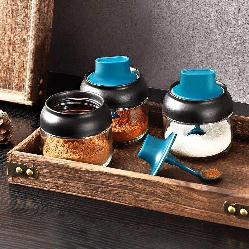 Salt and Pepper Seasoning Organizer Spice Jars - Image 4