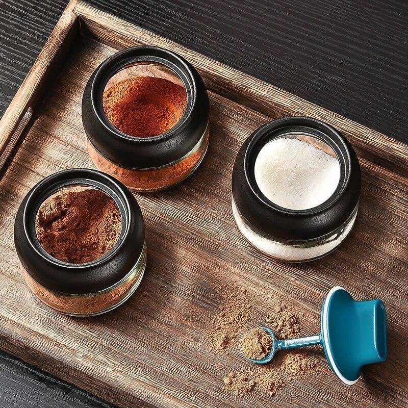 Salt and Pepper Seasoning Organizer Spice Jars - Image 5