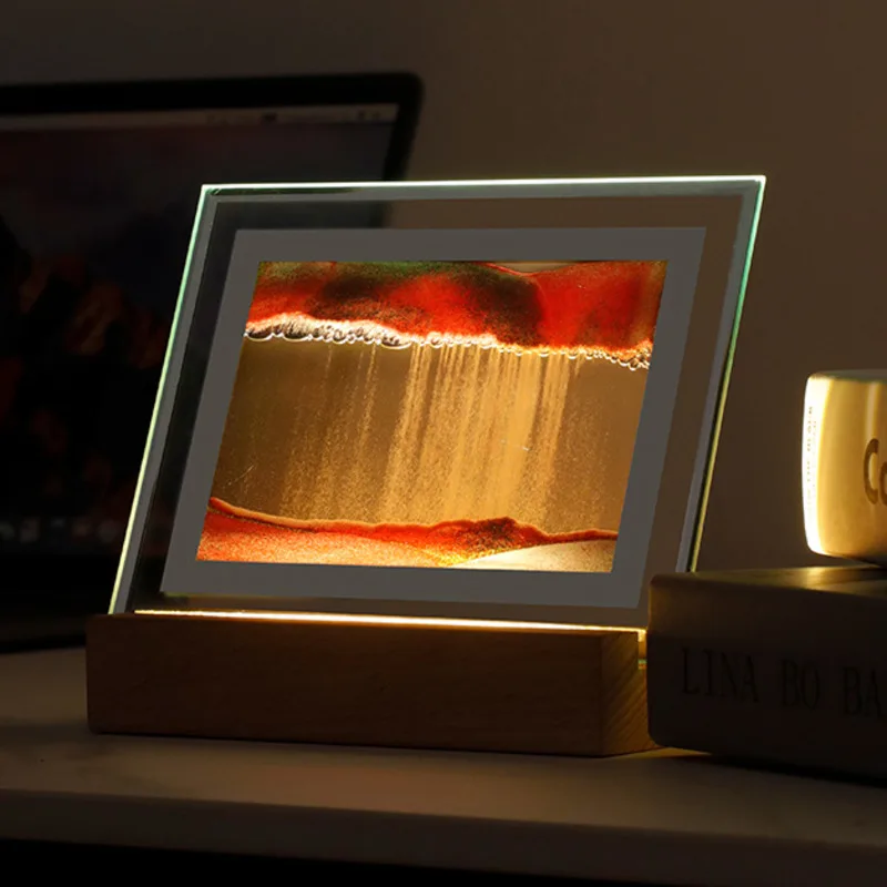 Sand Art LED Quicksand Artistic Table Lamp - Image 2