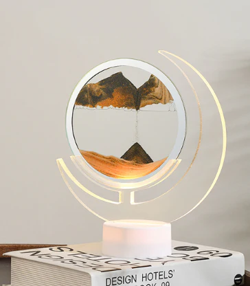 Sand Serenity Moon Shape Night Light - Image 11