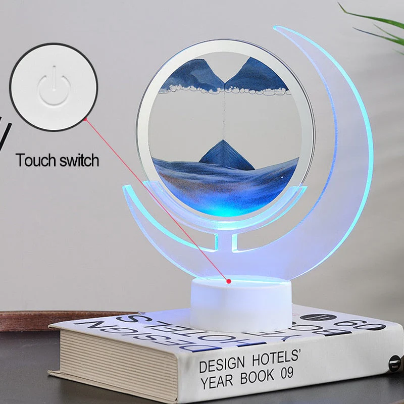 Sand Serenity Moon Shape Night Light - Image 2