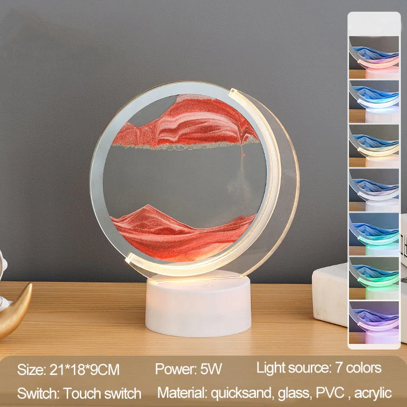 Sand Serenity Moon Shape Night Light - Image 3