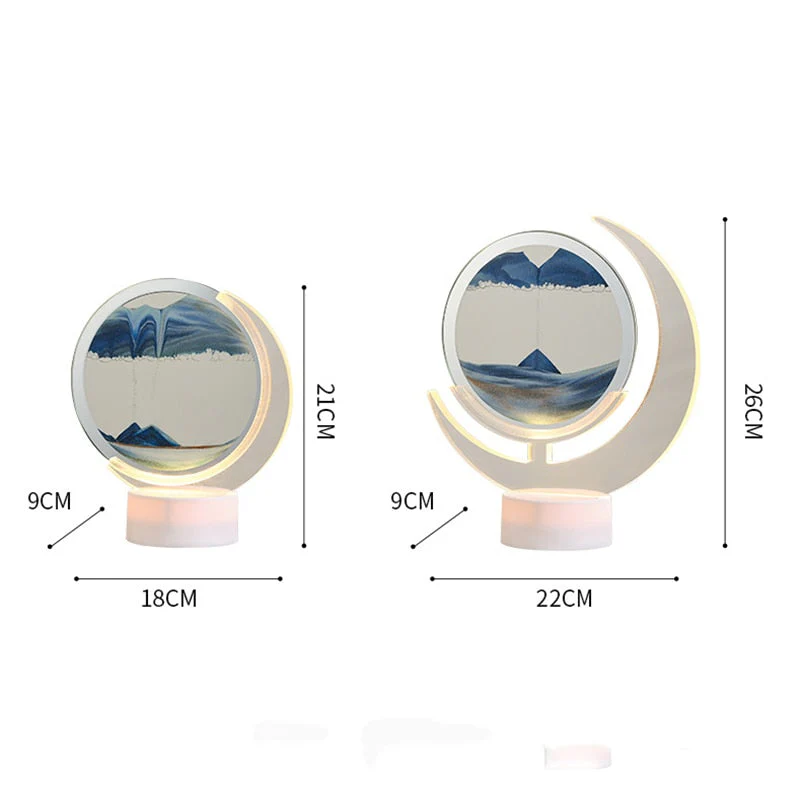 Sand Serenity Moon Shape Night Light - Image 5