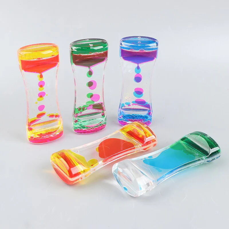 Sand Serenity Relaxing Liquid Motion Hourglass - Image 2