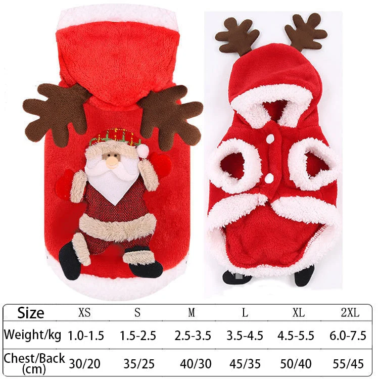 Santa Claus Home Winter Pet Costumes - Image 10