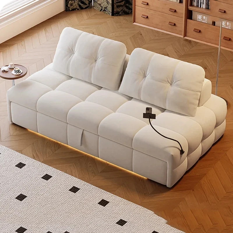 Scandinavian Minimalist Modular Transformable Sofa Bed - Image 2