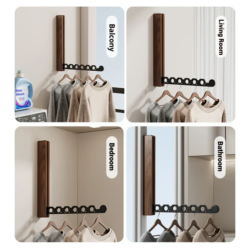 Scandinavian Style Foldable Hanging Clothes Rack - Image 2