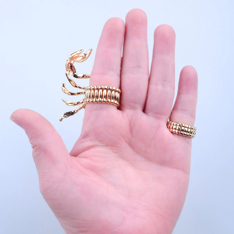 Scorpion Punk Crystal Ring - Image 2