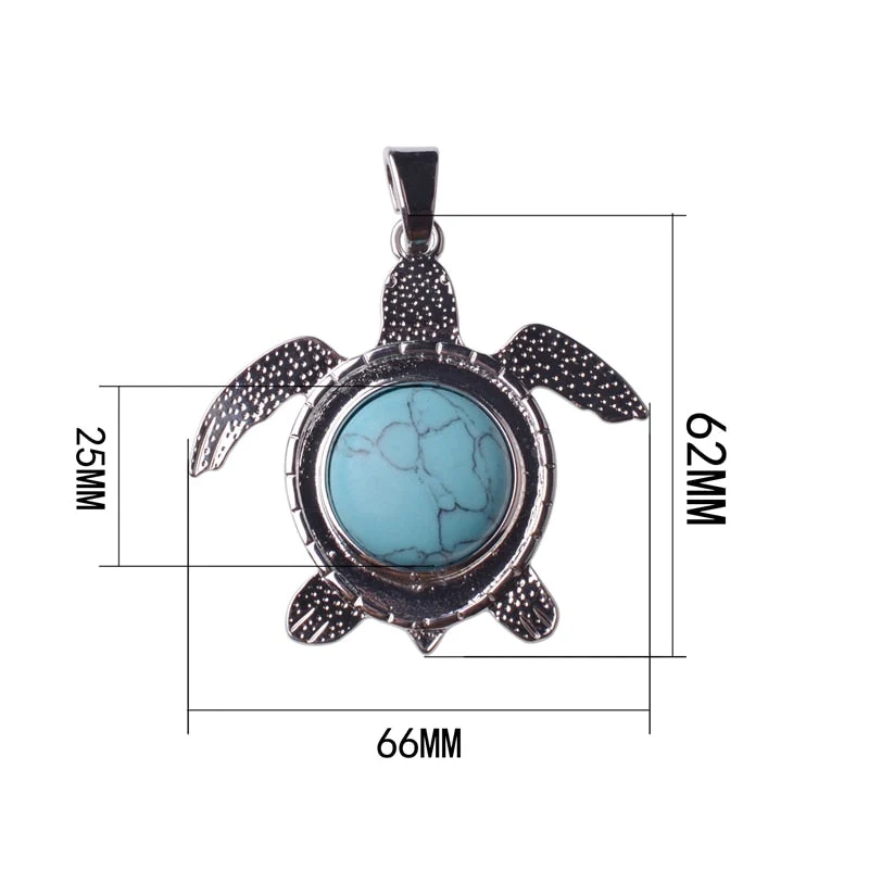 Sea Turtle Natural Stone Necklace - Image 24