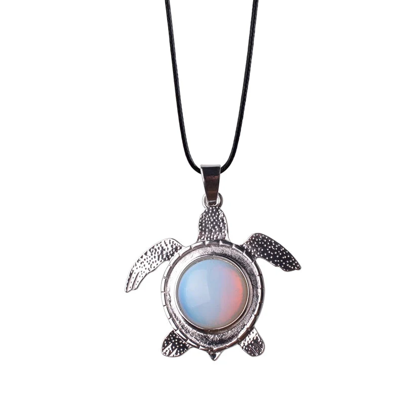 Sea Turtle Natural Stone Necklace - Image 6