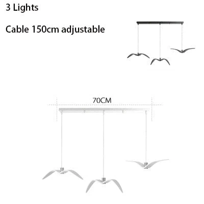 Seagull Bird Modern Pendant lamp - Image 4
