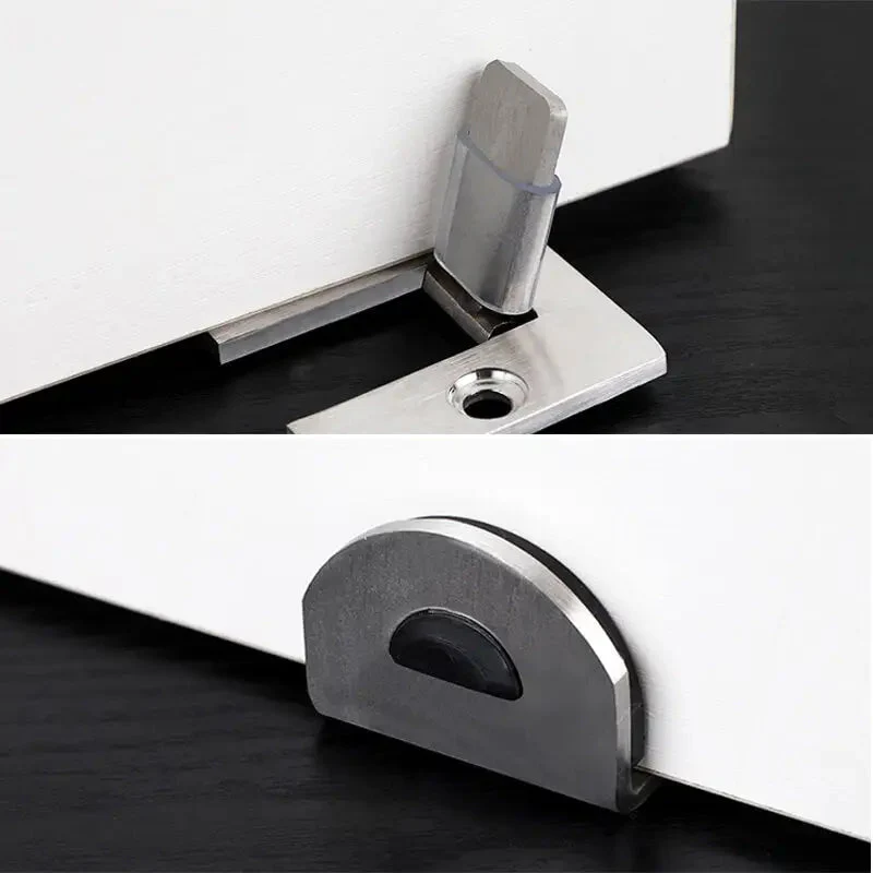 Secure Stainless Hidden Door Stopper - Image 2