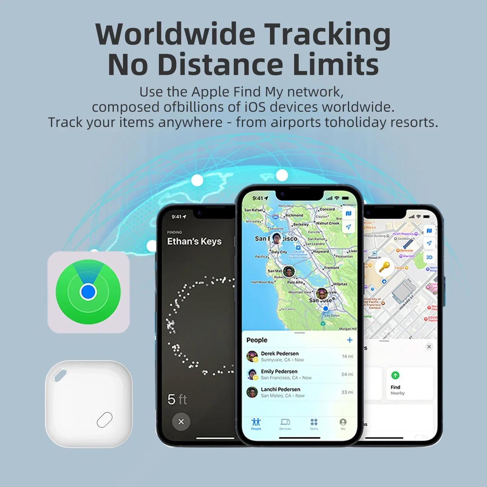 Secure Tag Mini GPS Anti Lost Bluetooth Tracker - Image 5