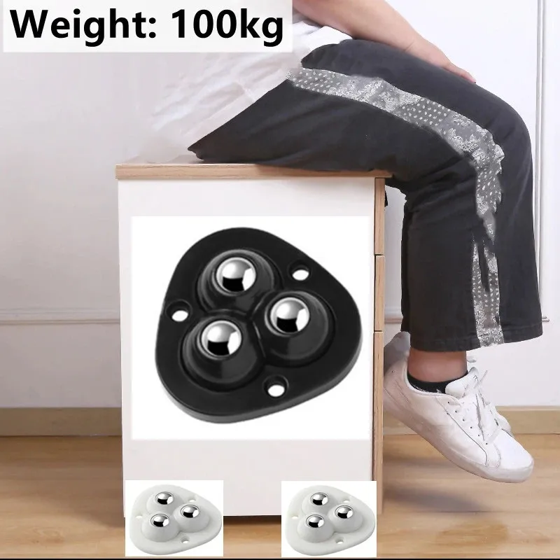 Self-Adhesive Full Rotating Furniture Mover Wheel Rollers - Image 3
